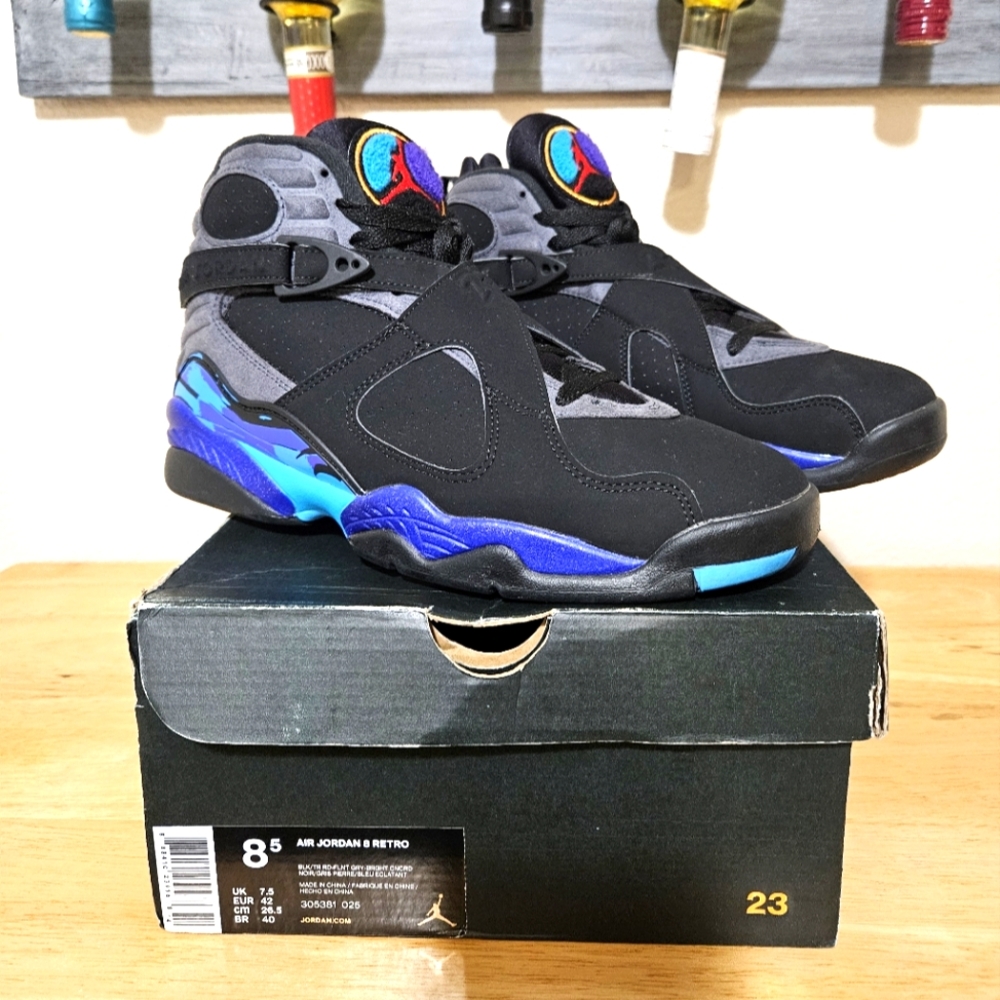 Air Jordan 8 Retro Aqua Men's size 8.5